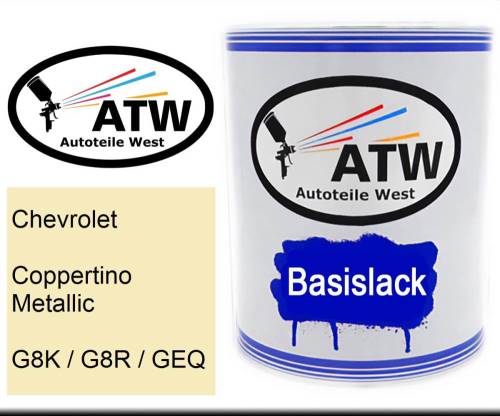 Chevrolet, Coppertino Metallic, G8K / G8R / GEQ: 1L Lackdose, von ATW Autoteile West.